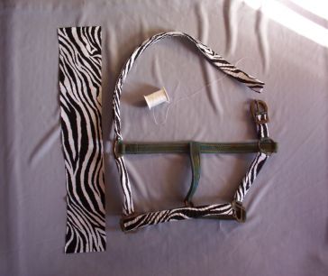 Zebra Print Halter Cover