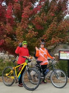 Katy Trail Bike Bash Marna Karen before leaving Columbia