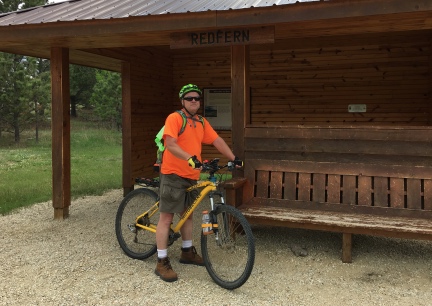 Deron at Redfern Mickelson Trail Head 2016-06-01