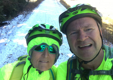 Our Mickelson Trail Snow Selfie 2017-10-10