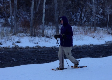 Deron Snowshoeing Spearfish 2015-01-12